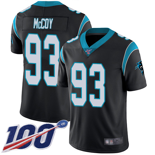 Carolina Panthers Limited Black Men Gerald McCoy Home Jersey NFL Football #93 100th Season Vapor Untouchable